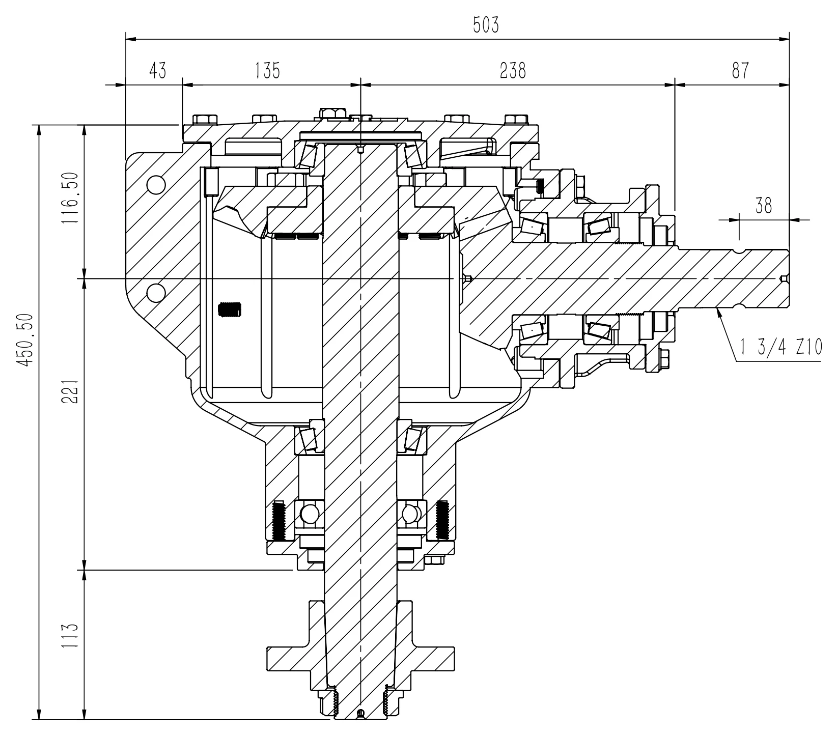 Cross-section drawing thumbnail