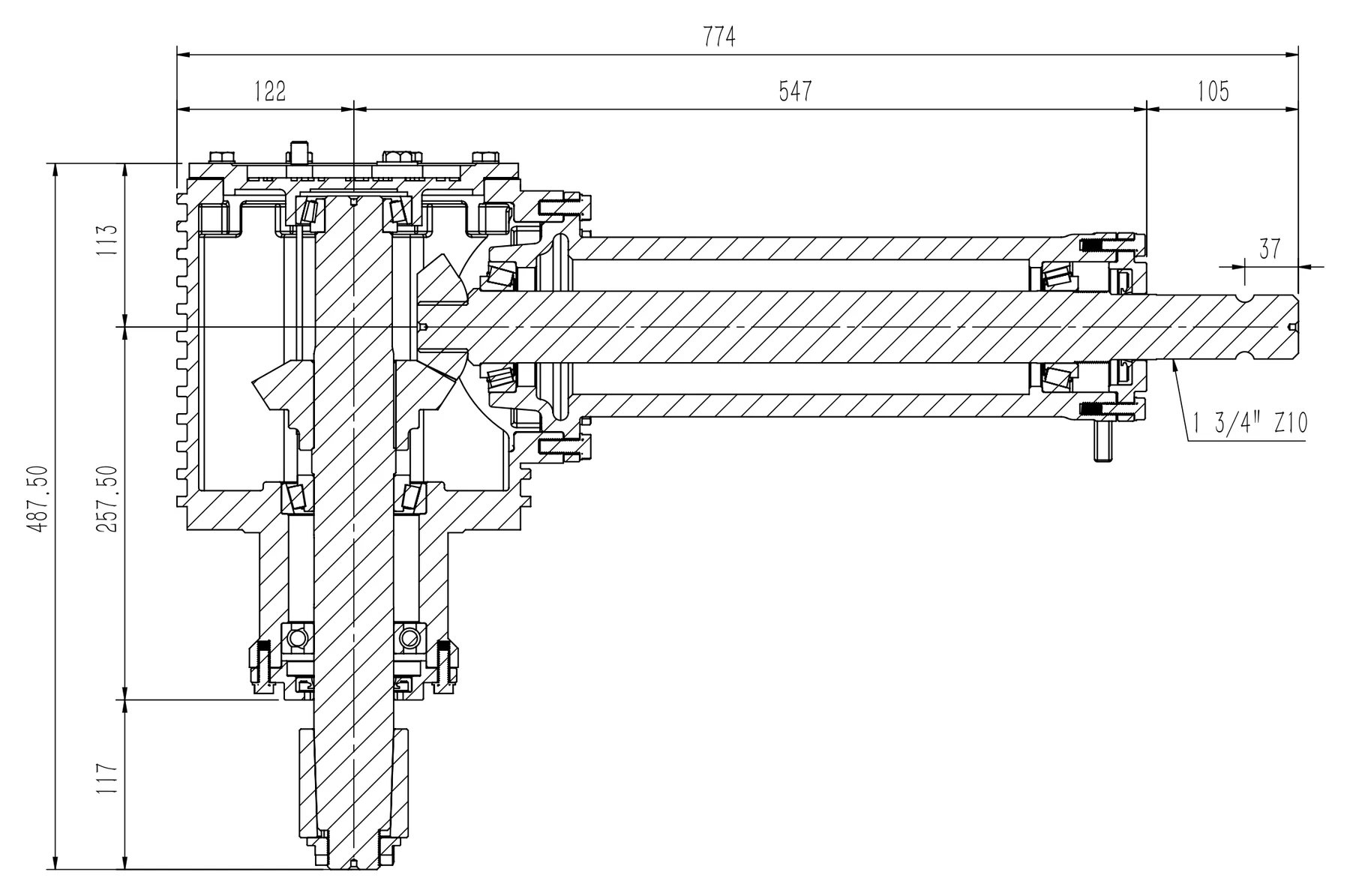 Cross-section drawing thumbnail
