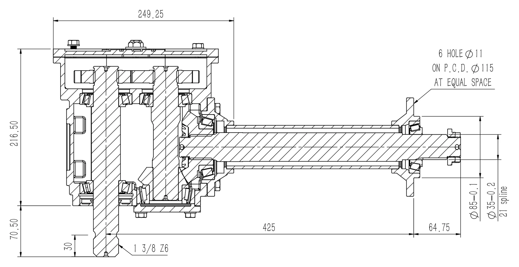 Cross-section drawing thumbnail