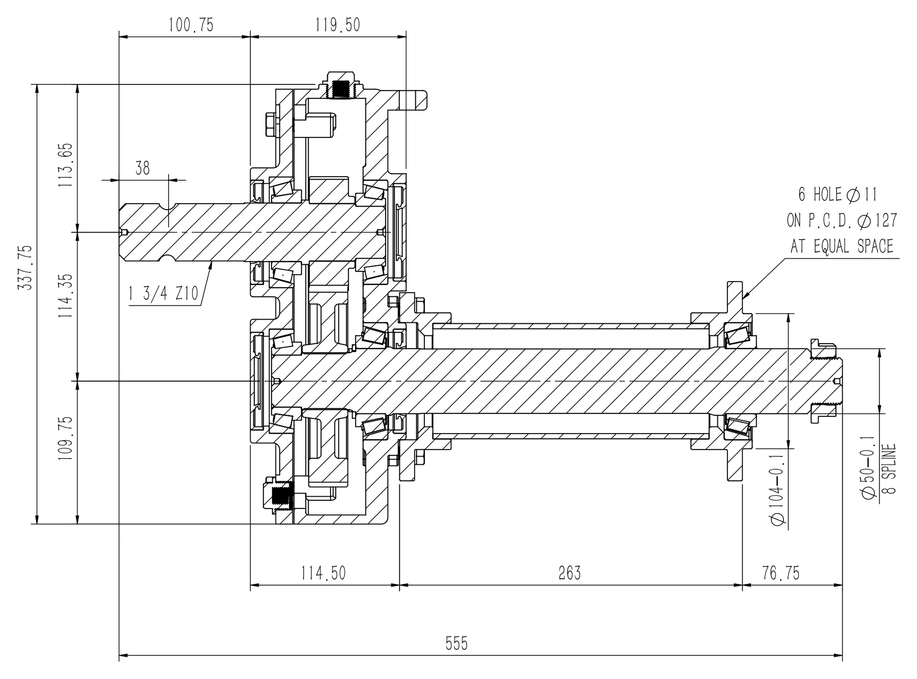 Cross-section drawing thumbnail