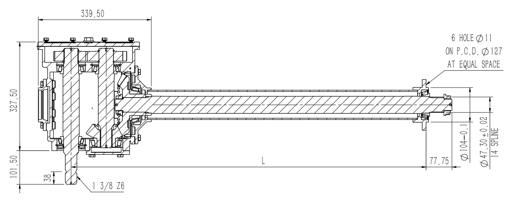 Cross-section drawing thumbnail