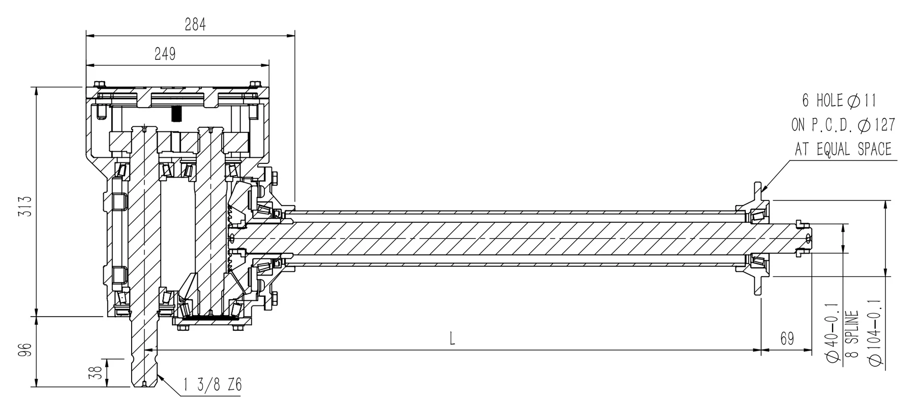 Cross-section drawing thumbnail