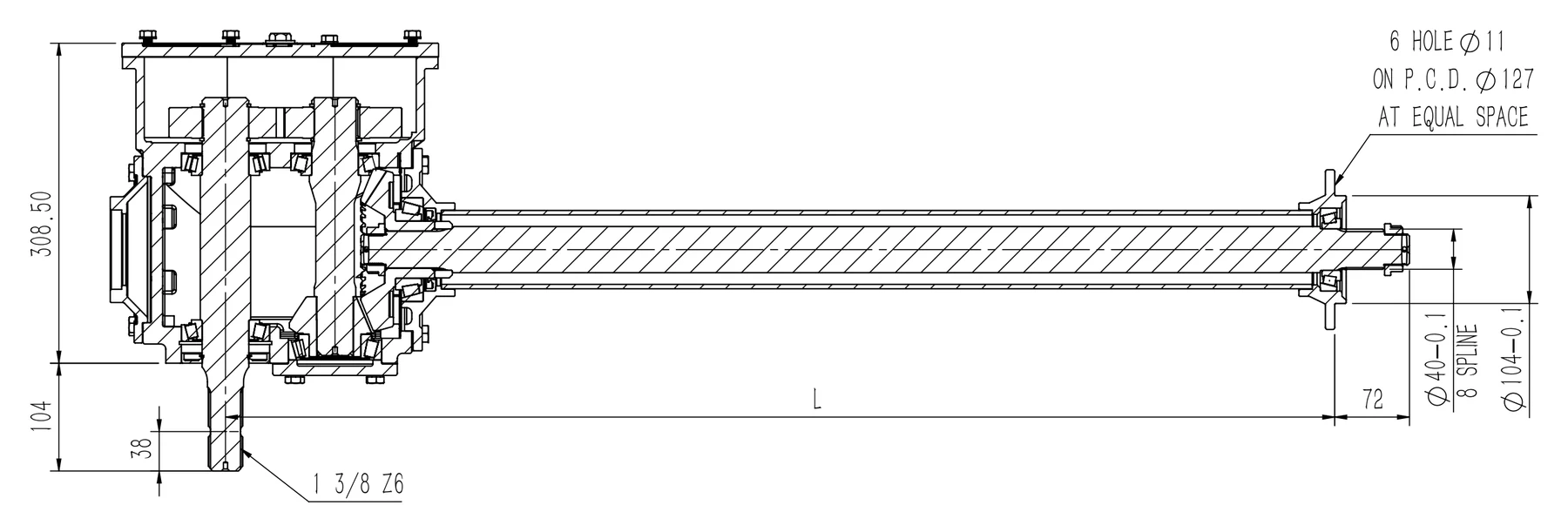 Cross-section drawing thumbnail
