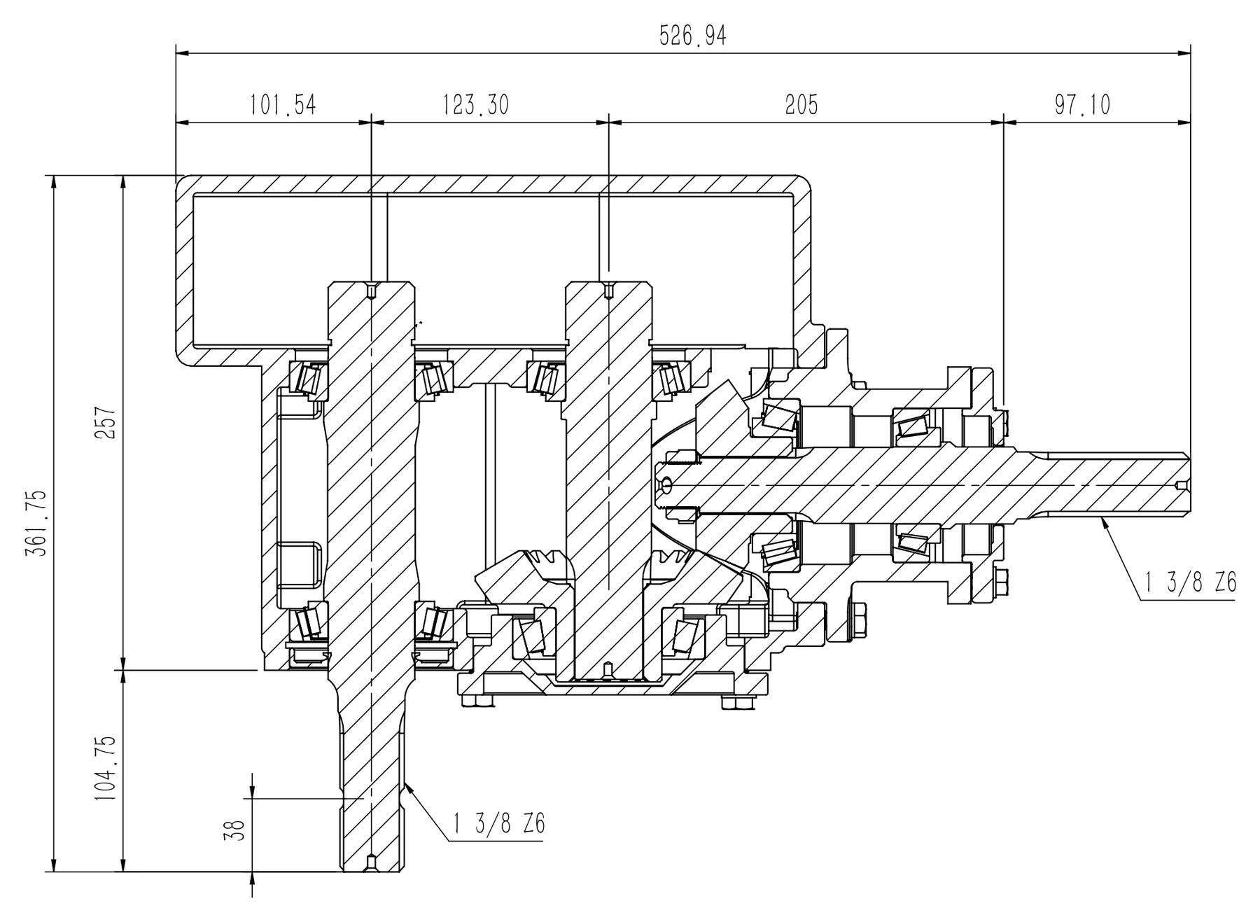 Cross-section drawing thumbnail