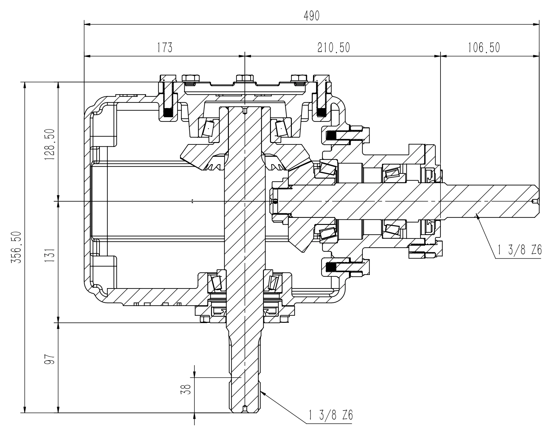 Cross-section drawing thumbnail