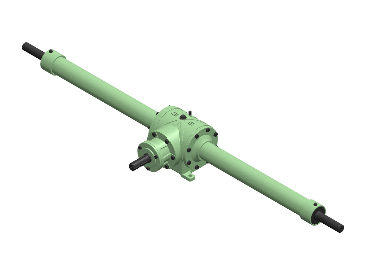 PDS-1120 Potato Digger Gearbox, three-quarter view
