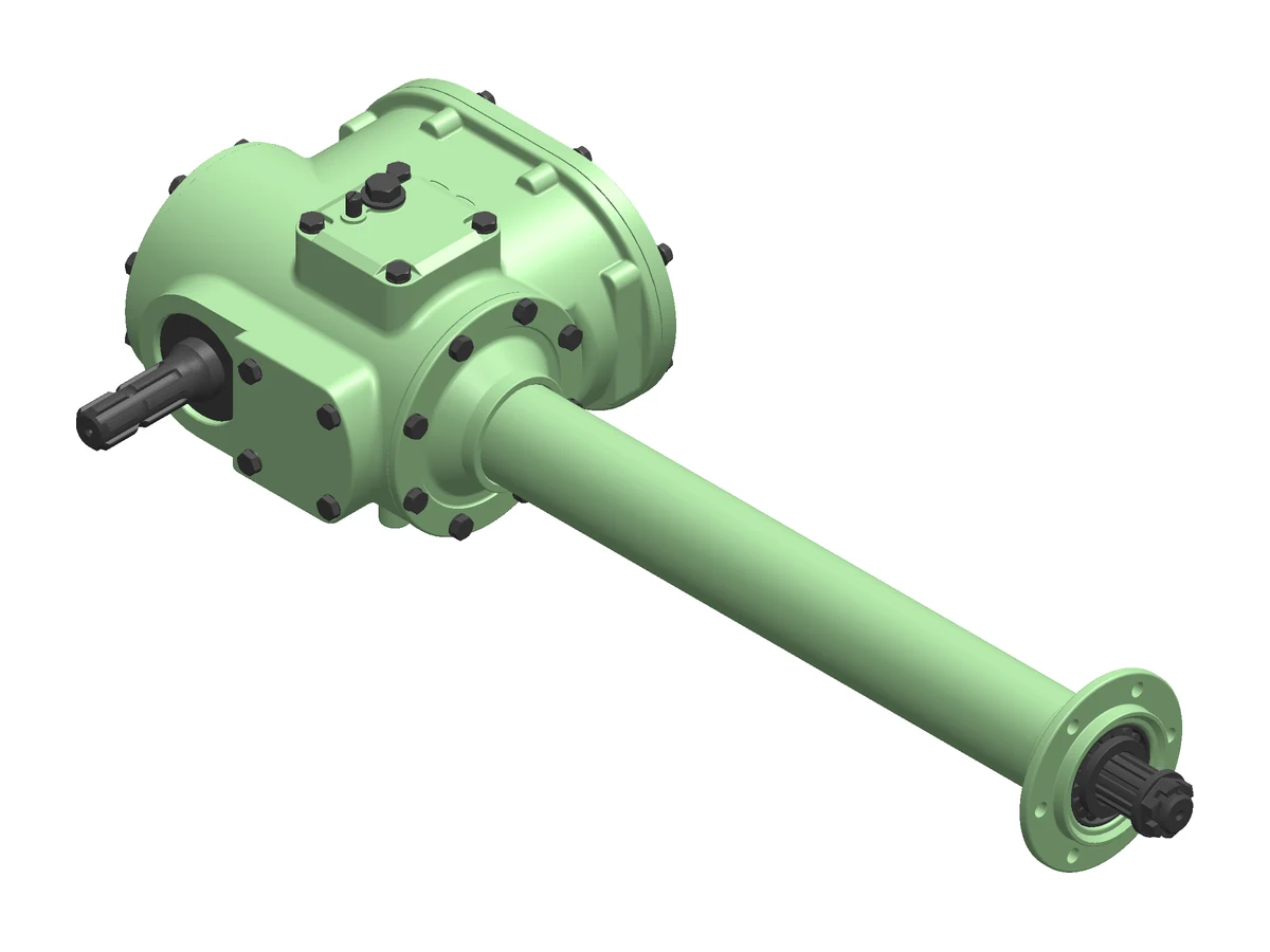RT-1120 Rotary Tiller Gearbox, three-quarter view
