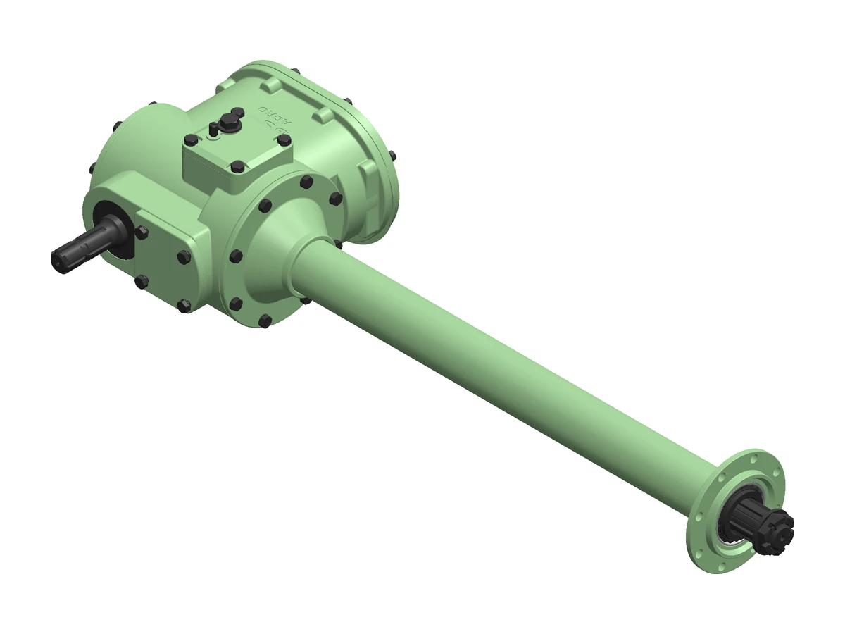 RT-1122 Rotary Tiller Gearbox, three-quarter view