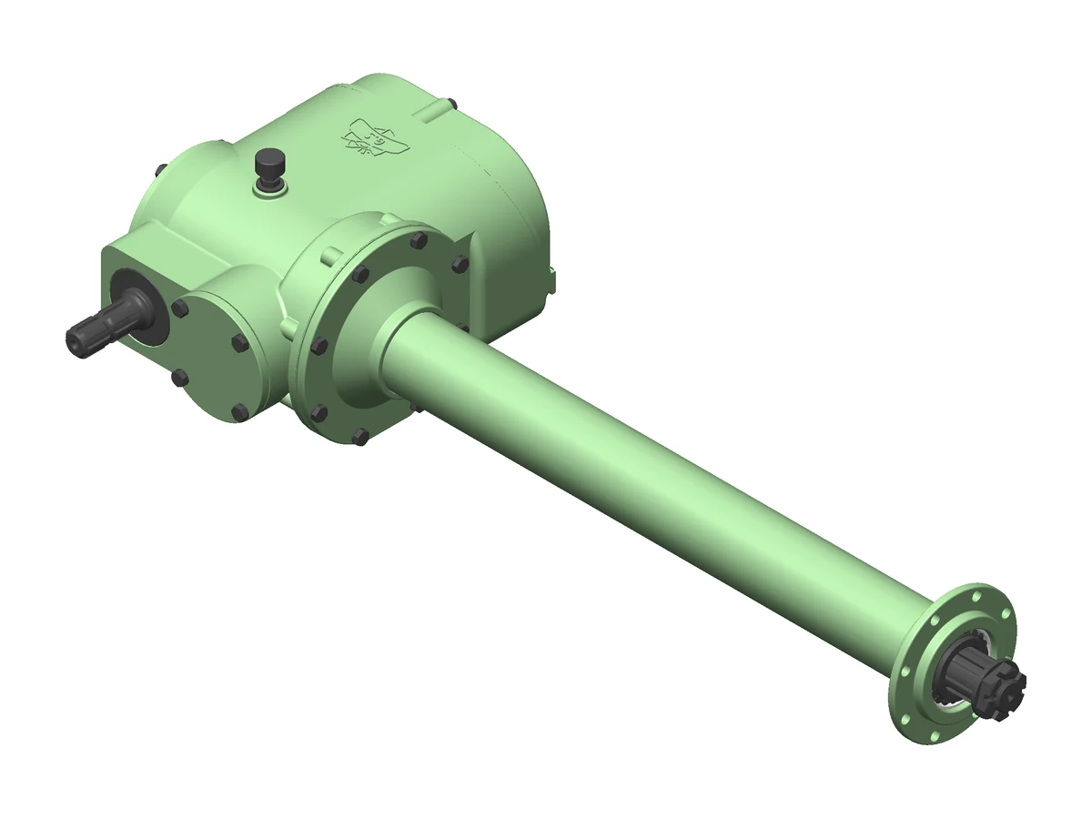 RT-1323 Rotary Tiller Gearbox, three-quarter view