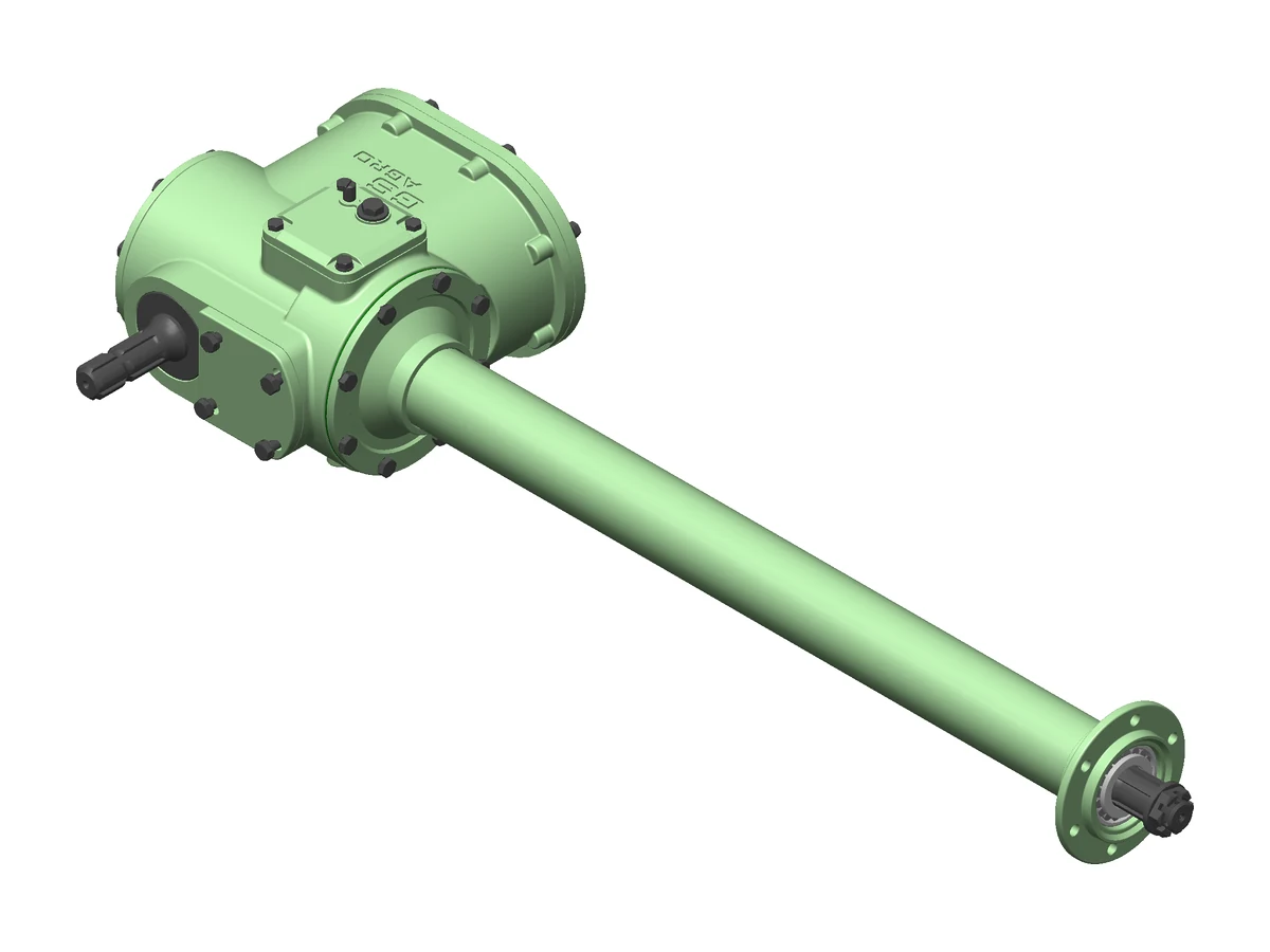 RTG-1325 Rotary Tiller Gearbox, three-quarter view