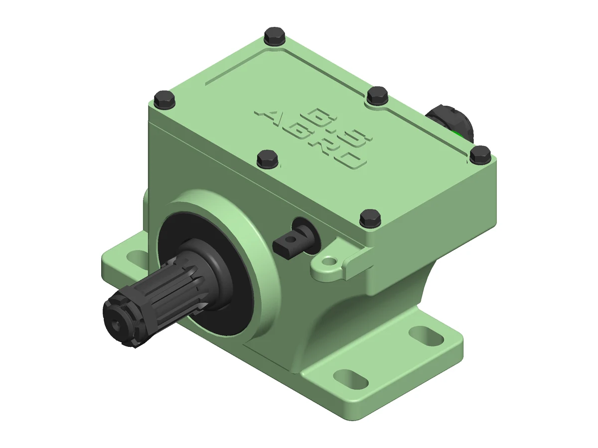 TMC-44 Combine & Cutter Bar Gearbox, three-quarter view