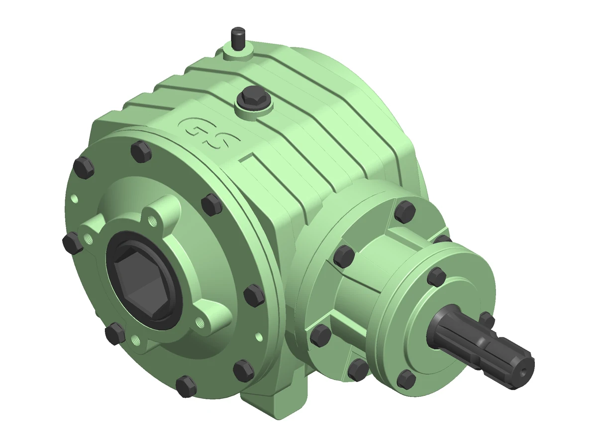WG-1126S Weeder Gearbox, three-quarter view